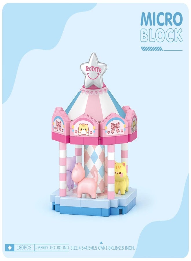 MEIEST 4 PCS Mini Amusement Park Building Blocks Set,Simulation Architecture Collection Particle Construction Building Bricks Toy - Image 5